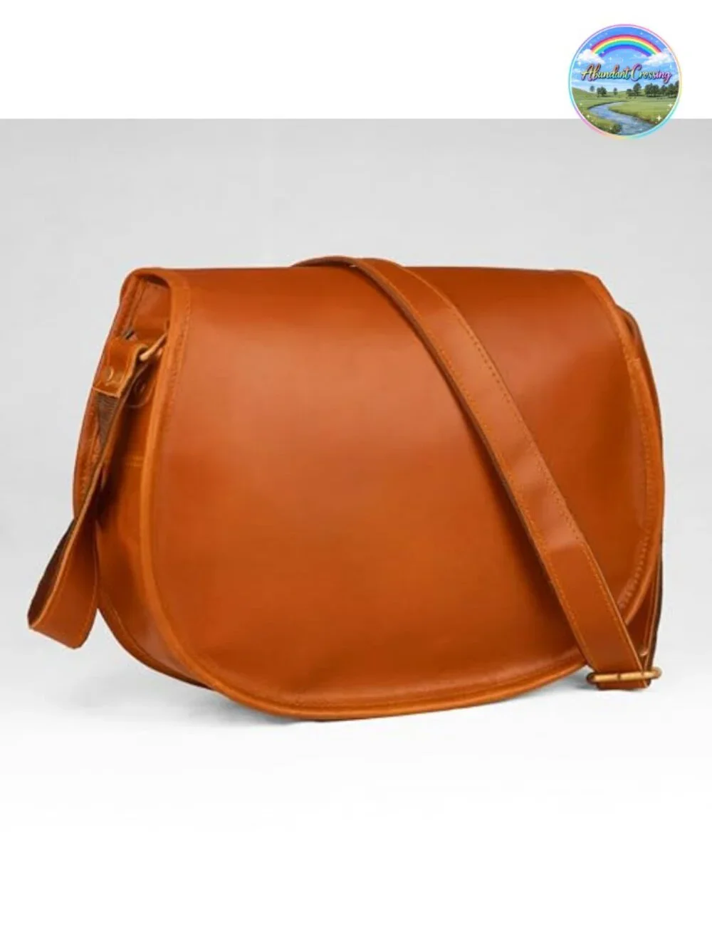 Handmade Vintage Leather Crossbody Bag Women Shoulder Purse Adjustable Strap